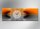 4167 "CROSSING TIME" Dixtime Moderne Designer Wanduhr, Wanduhren, zeitloses Design,  edle Bürouhr, orange grau