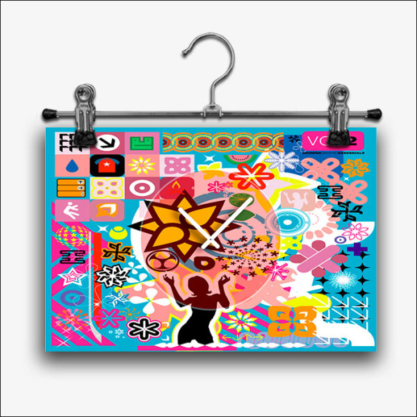 B037 Dixtime RETRO HangUp - Größe 30cm x 20cm - mit Hänger -