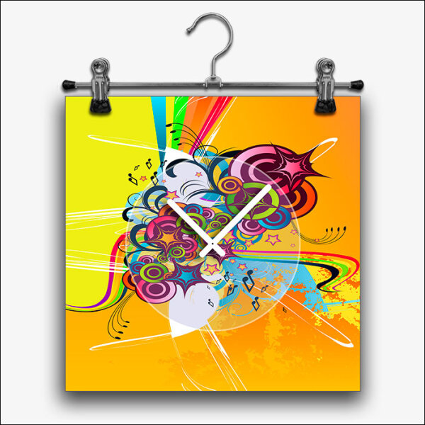 B013 Dixtime RETRO HangUp - Größe 30cm x 30cm - mit Hänger -