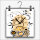 B009 Dixtime RETRO HangUp - Größe 30cm x 30cm - mit Hänger -