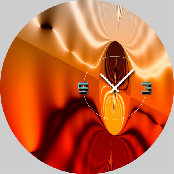5088 Dixtime Designer Wanduhr, Wanduhren, Moderne Wohnraumuhr