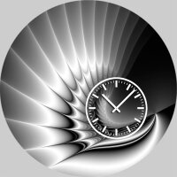5085 Dixtime Designer Wanduhr, Wanduhren, Moderne Wohnraumuhr