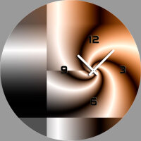 5075 Dixtime Designer Wanduhr, Wanduhren, Moderne Wohnraumuhr