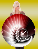 5073 Dixtime Designer Wanduhr, Wanduhren, Moderne Bürouhr