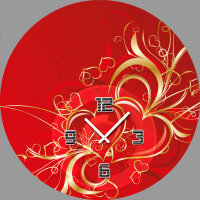 5072 Dixtime Designer Wanduhr, Wanduhren, Moderne...