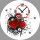 5071 Dixtime Designer Wanduhr, Wanduhren, Moderne Wohnraumuhr