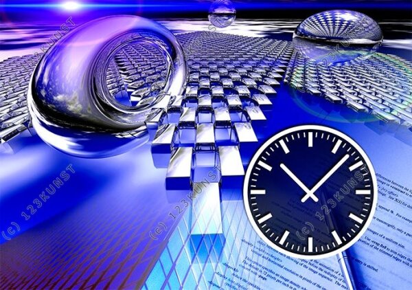 3941 Dixtime Designer Wanduhr, Wanduhren, Moderne Bürouhr