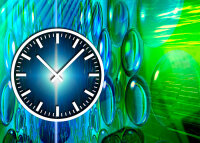 3892 Dixtime Designer Wanduhr, Wanduhren, Moderne Bürouhr