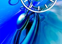 3784 Dixtime Designer Wanduhr, Wanduhren, Moderne Wohnraumuhr