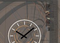 3714 Dixtime Designer Wanduhr, Wanduhren, Moderne Bürouhr