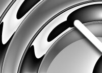 6034 Dixtime Designer Wanduhr, Wanduhren, Moderne Bürouhr