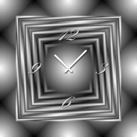 6095 Dixtime Designer Wanduhr, Wanduhren, Moderne Wohnraumuhr