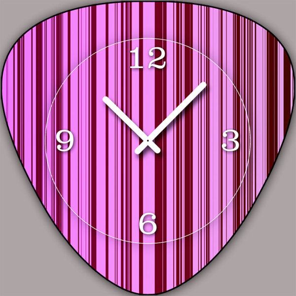 V198 Dixtime Designer Wanduhr, Wanduhren, Vintage Modell Plectrum