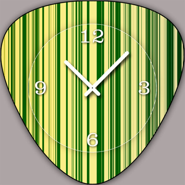 V197 Dixtime Designer Wanduhr, Wanduhren, Vintage Modell Plectrum