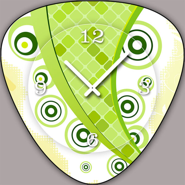 V181 Dixtime Designer Wanduhr, Wanduhren, Vintage Modell Plectrum