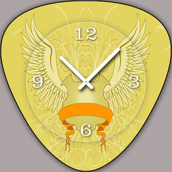 V175 Dixtime Designer Wanduhr, Wanduhren, Vintage Modell Plectrum