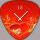 V164 Dixtime Designer Wanduhr, Wanduhren, Vintage Modell Plectrum