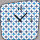 V075 Dixtime Designer Wanduhr, Wanduhren, Vintage Modell Square