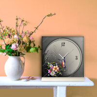 Tischuhr 30cmx30cm inkl. Alu-Ständer -Art...