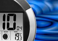 6116 Dixtime Digital Designer Wanduhr, Moderne Wohnraumuhr 35x100cm