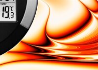 6117 Dixtime Digital Designer Wanduhr, Moderne Wohnraumuhr 35x100cm