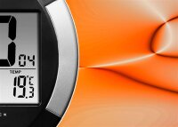 6118 Dixtime Digital Designer Wanduhr, Moderne Wohnraumuhr 35x100cm