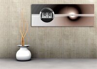 6121 Dixtime Digital Designer Wanduhr, Moderne Wohnraumuhr 35x100cm