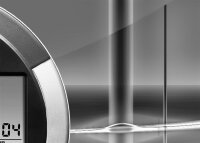 6125 Dixtime Digital Designer Wanduhr, Moderne Wohnraumuhr 35x100cm