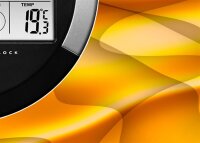 6126 Dixtime Digital Designer Wanduhr, Moderne Wohnraumuhr 35x100cm
