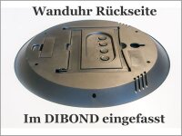 6127 Dixtime Digital Designer Wanduhr, Moderne Wohnraumuhr 35x100cm