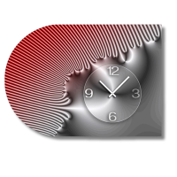 6142 Dixtime Designer Wanduhr, Moderne Wohnraumuhr...
