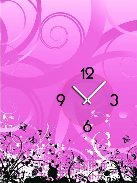 5047 Dixtime Designer Wanduhr, Wanduhren, Wohnraumuhr