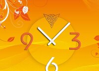 5046 Dixtime Designer Wanduhr, Wanduhren, Wohnraumuhr