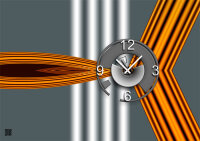 5018 Dixtime Designer Wanduhr, Wanduhren, Moderne...
