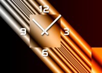 4328 Dixtime Designer Wanduhr, Wanduhren, Moderne Wohnraumuhr