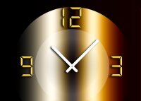 4305 Dixtime Designer Wanduhr, Wanduhren, Moderne Bürouhr