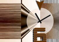 4446 Dixtime Designer Wanduhr, Wanduhren, Moderne Wohnraumuhr