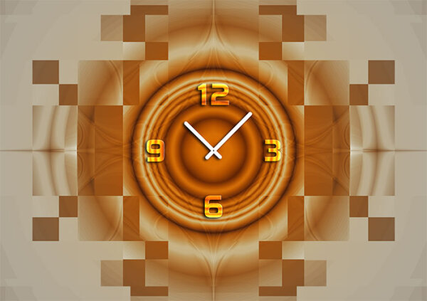 6003 Dixtime Designer Wanduhr, Wanduhren, Wohnraumuhr