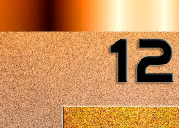 6100 "ORANGE HALF" Dixtime Designer Wanduhr, Wanduhren, stilvolle Luxusuhr, orange silber