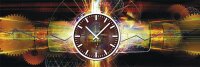 3707 "TIMEWARP021" Dixtime Designer Wanduhr,...