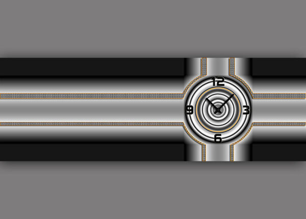 6109 Dixtime Designer Wanduhr, Wanduhren, Bürouhr
