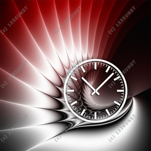 3848 Dixtime Designer Wanduhr, Wanduhren, Moderne Wohnraumuhr