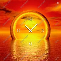 5017 Dixtime Designer Wanduhr, Wanduhren, Moderne Wohnraumuhr