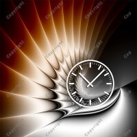 4217 Dixtime Designer Wanduhr, Wanduhren, Wohnraumuhr