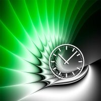 4218 Dixtime Designer Wanduhr, Wanduhren, Moderne Bürouhr