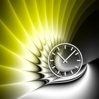 4221 Dixtime Designer Wanduhr, Wanduhren, Moderne Bürouhr