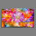 bunte Blumen Designer Wanduhr modernes Wanduhren Design leise kein ticken dixtime 3D-0130