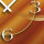 Abstrakt beige caramel Designer Wanduhr modernes Wanduhren Design leise kein ticken dixtime 3D-0117