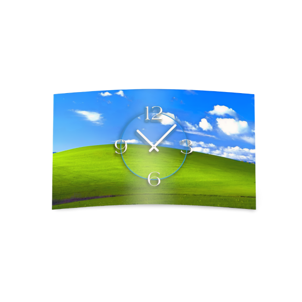 Landschaft Designer Wanduhr modernes Wanduhren Design leise kein ticken dixtime 3D-0116