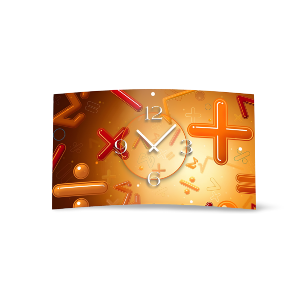 Mathe Formel Designer Wanduhr modernes Wanduhren Design leise kein ticken dixtime 3D-0107